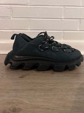 Henry Beguelin Suede Chunky Sole Low-Top Sneakers Size EU 40